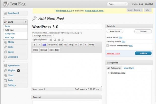 WordPress 3.0