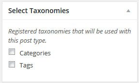 Select Taxonomies