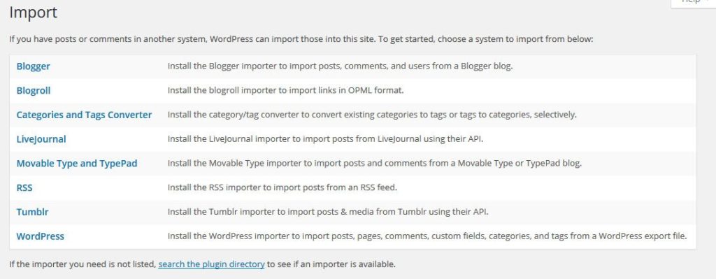 install-WordPress-importer-plugin