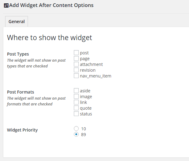 add-widget-after-content wordpress plugins