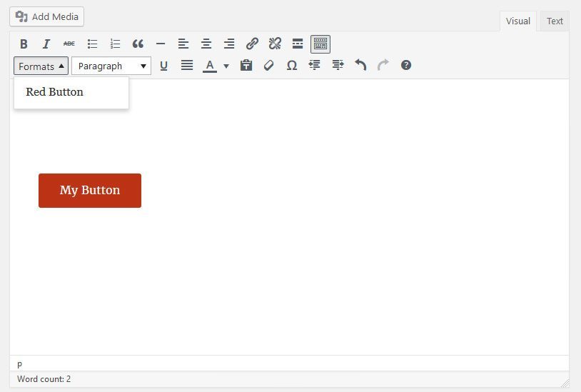 custom styles inside WordPress editor via plugin