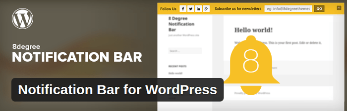 Notification Bar Plugins for WordPress