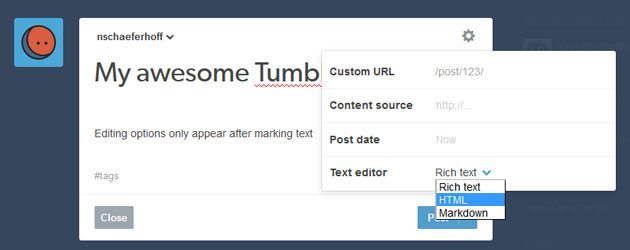 use html in tumblr