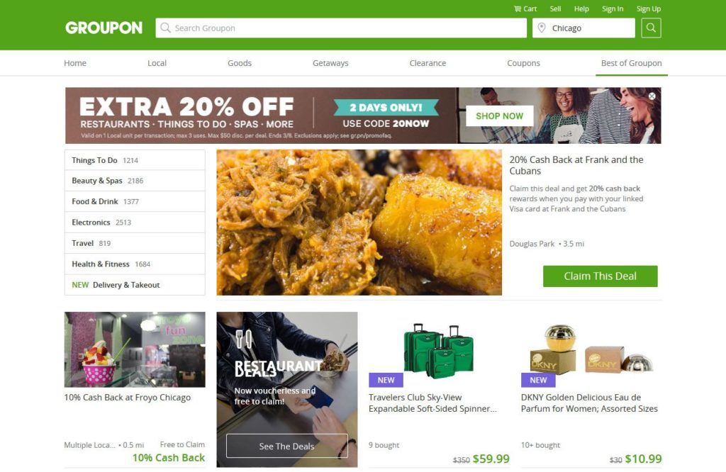 build your own affiliate website groupon example
