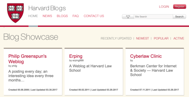 Harvard Blogs