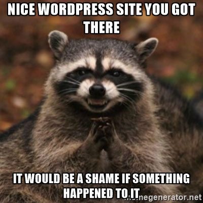 wordpress security mistakes meme
