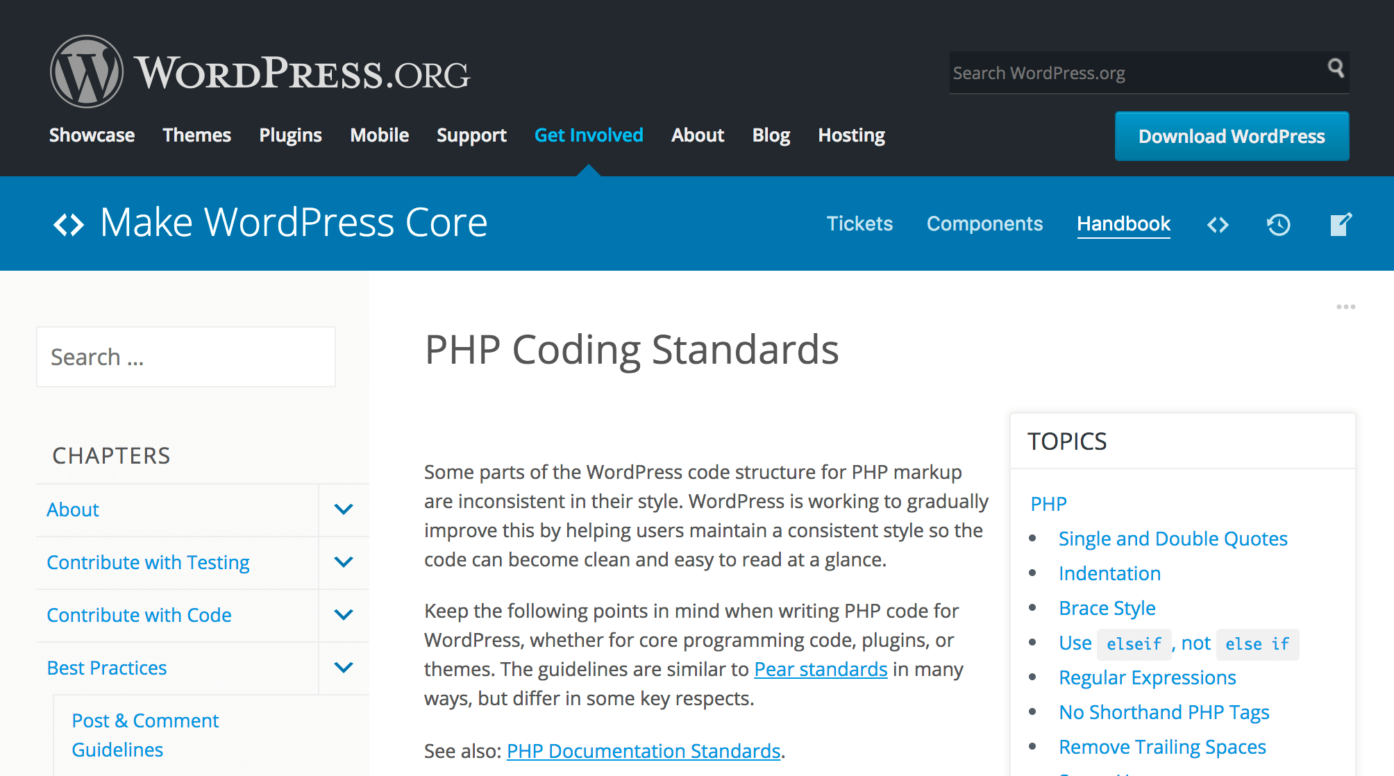 WordPress PHP Coding Standards