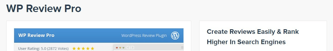 The WP Review Pro plugin.