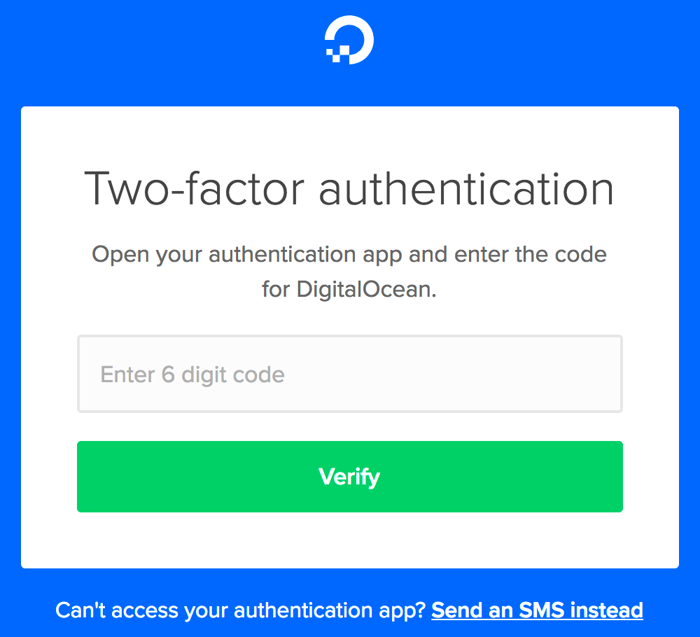 Two-factor authentication example
