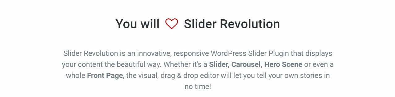 The Slider Revolution plugin