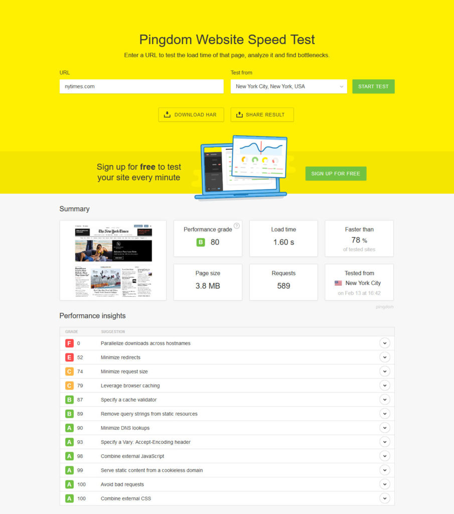improve your wordpress site by running a speed test for example with pingdom