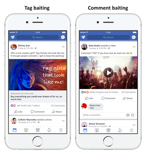 facebook algorithm change 2018 engagement bait