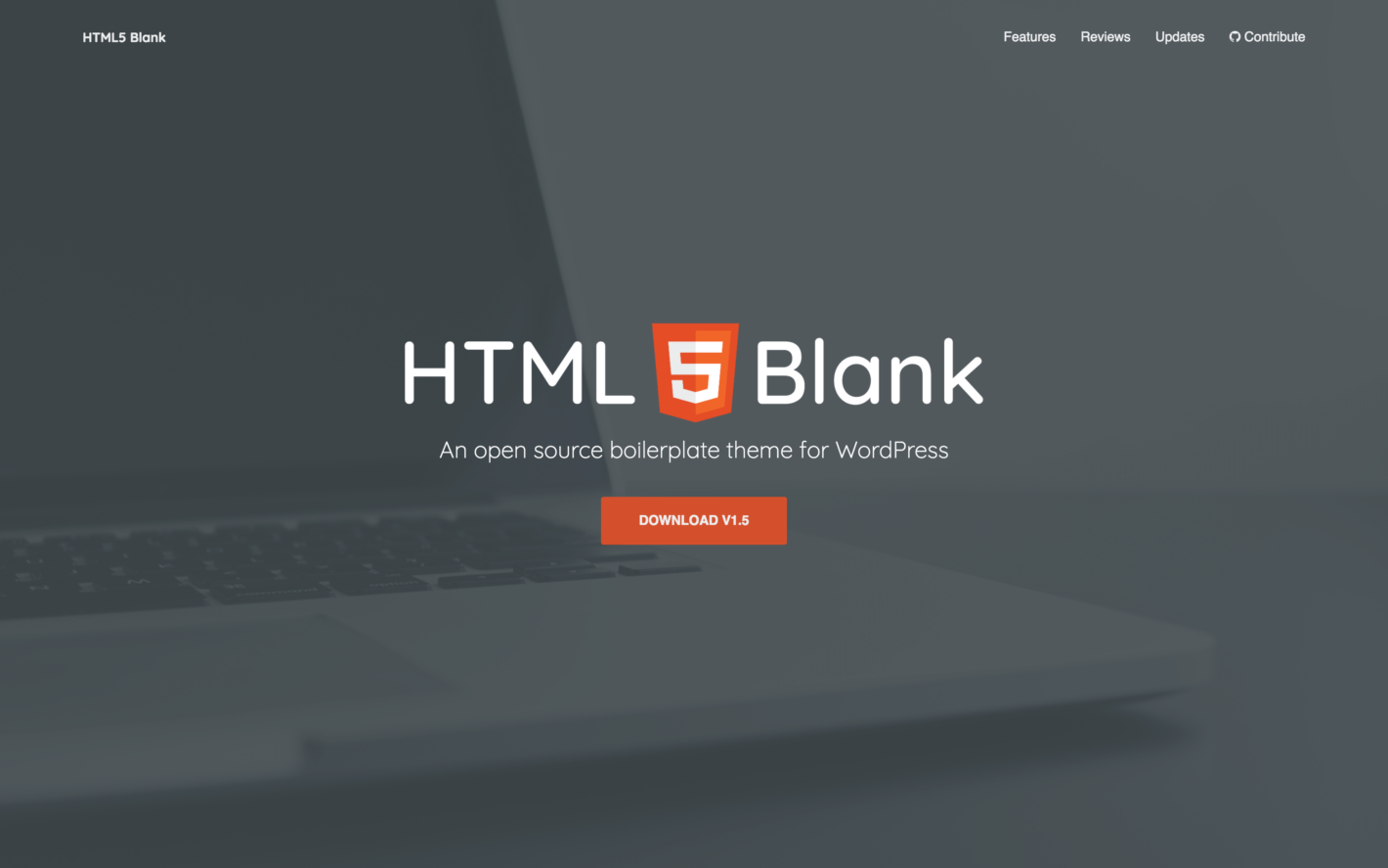 The HTML5 Blank theme.