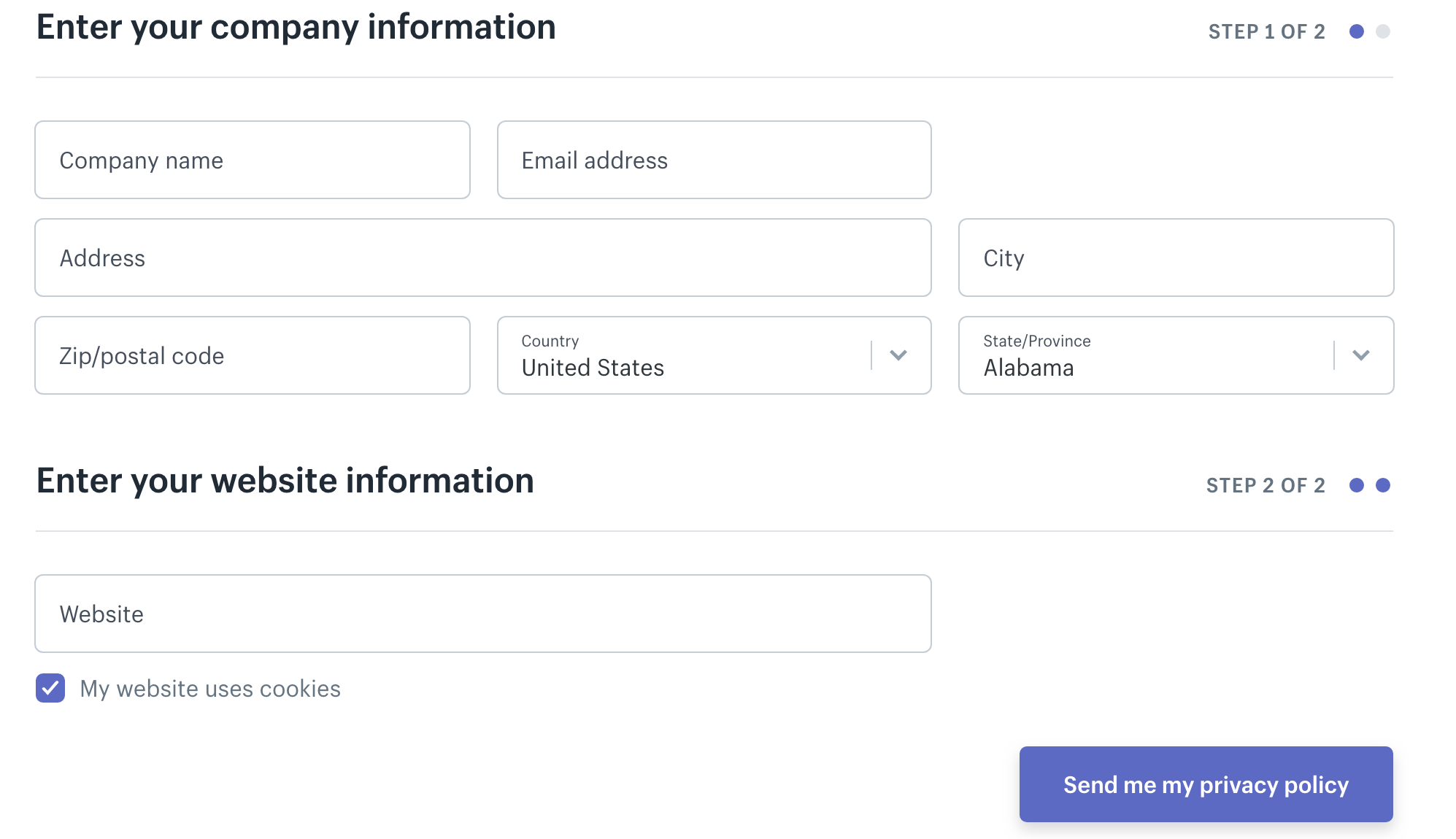 The Shopify Privacy Policy Generator.
