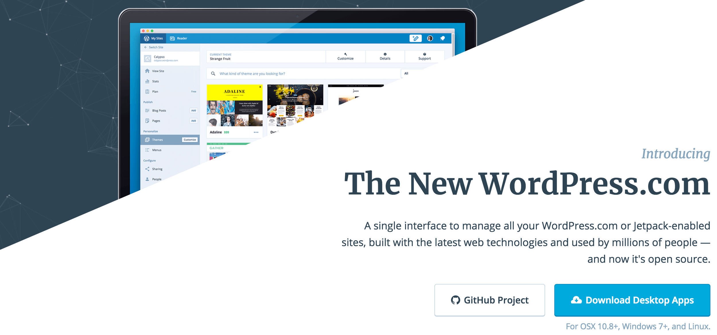 WordPress.com's Calypso.
