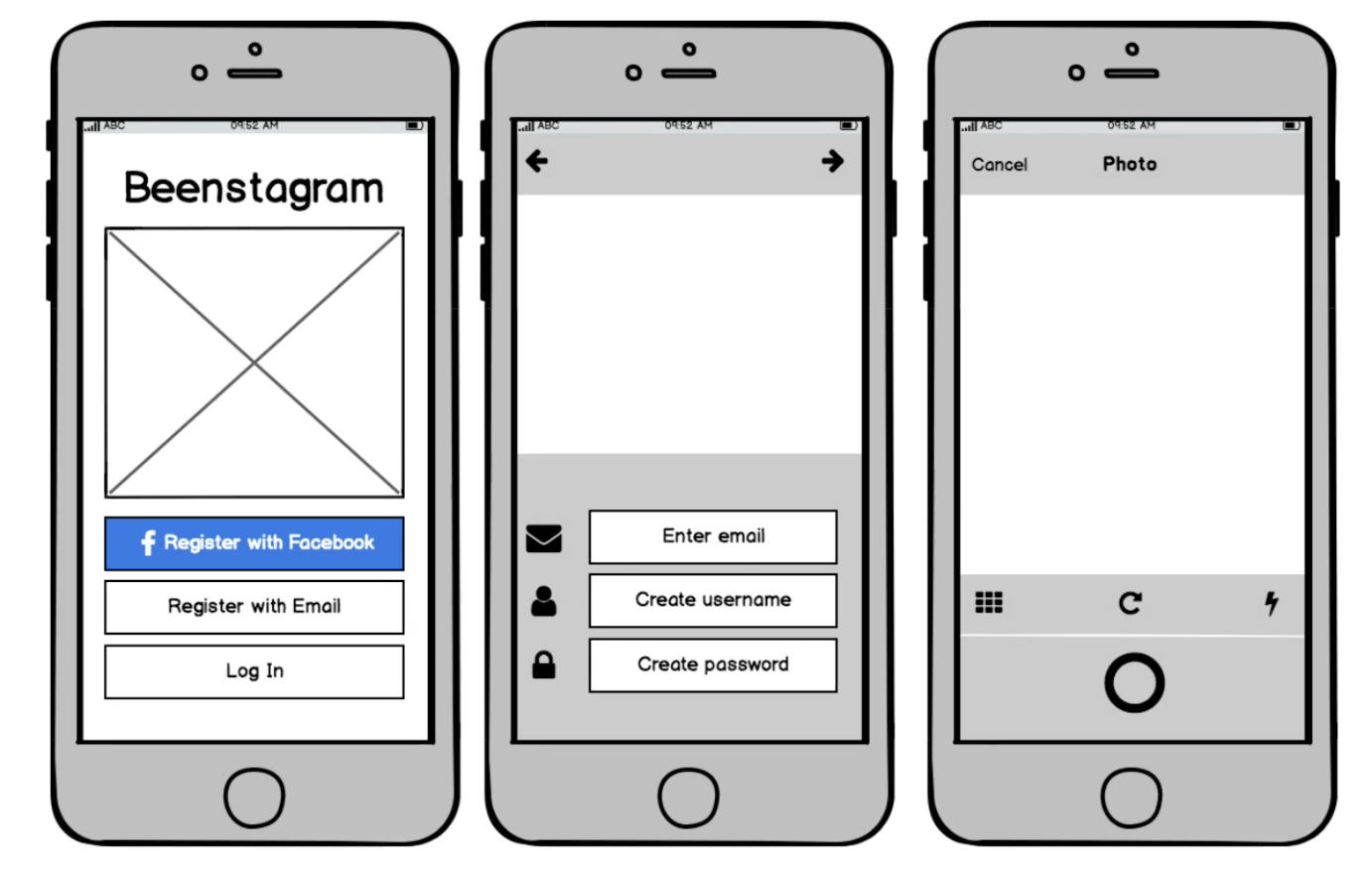 An example of Balsamiq Cloud's wireframing.