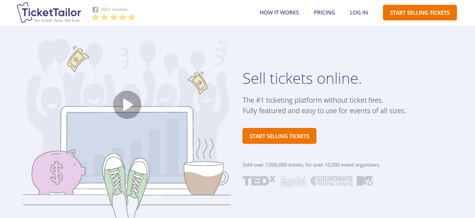 The TicketTailor website.