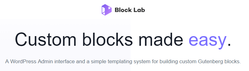 The Block Lab plugin