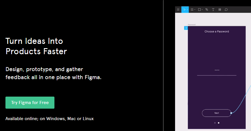 The Figma homepage.
