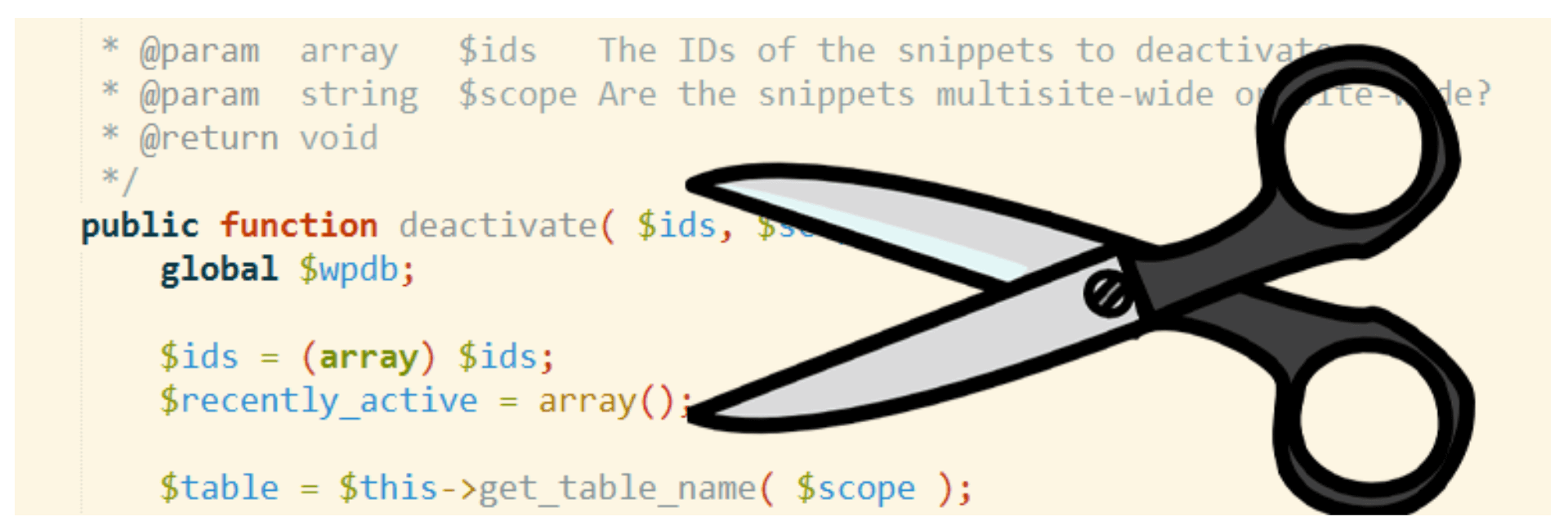 The Code Snippets plugin.