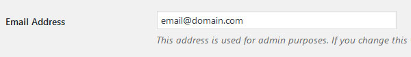 change notification email address when you take over existing wordpress site