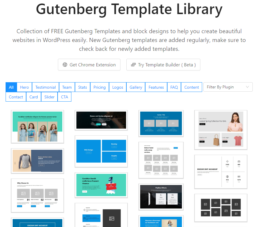 The Gutenberg Template Library.