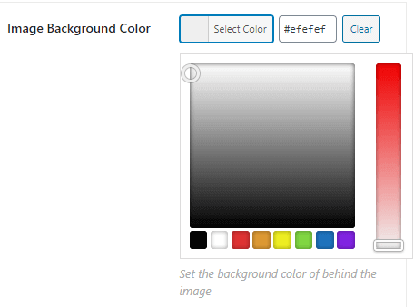 Setting an image background color.