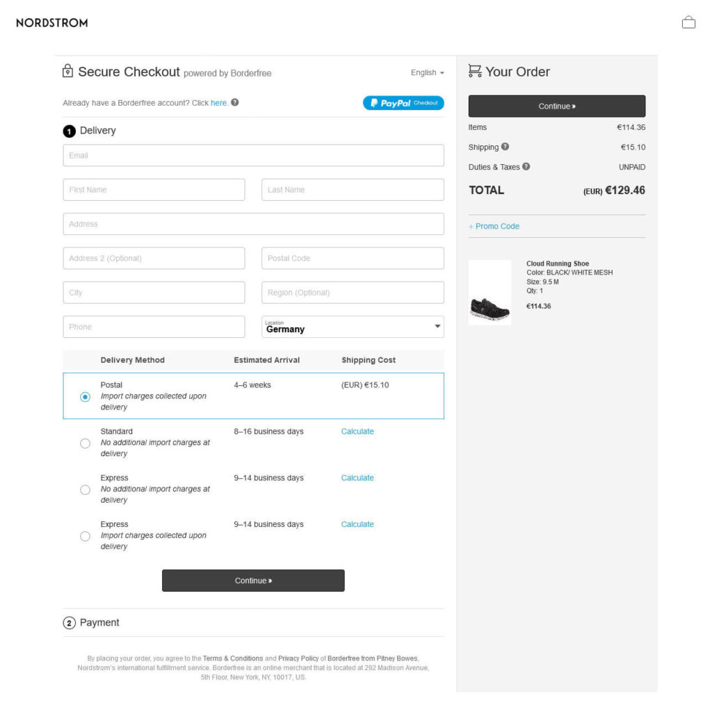 ecommerce ui design streamlined checkout example