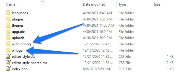example of leftover files after deleting plugin