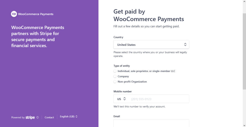 set up woocommerce payments