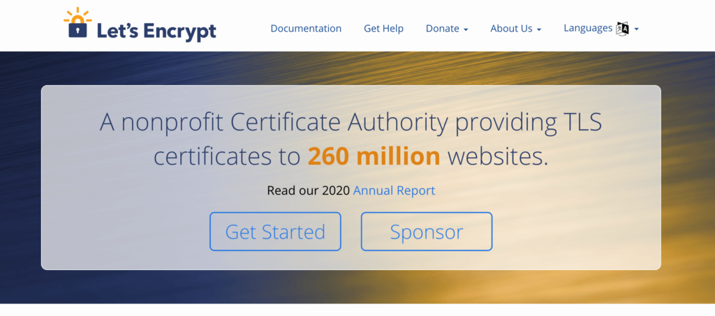 Let's Encrypt is an example of an SSL certificate provider.