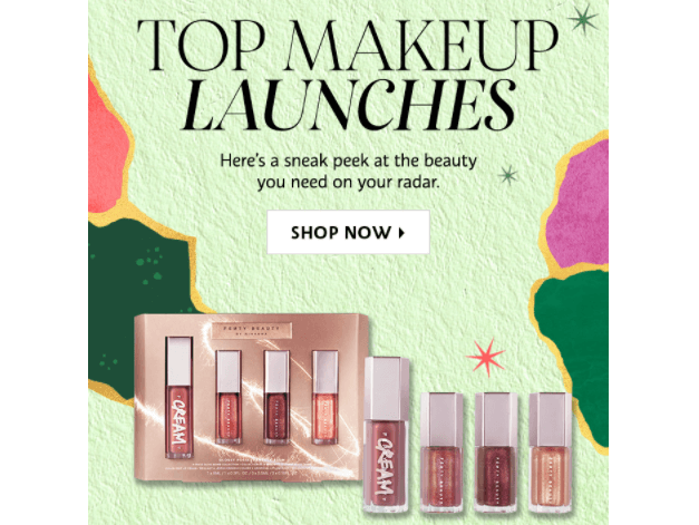 Sephora product launch email.
