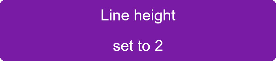 line height