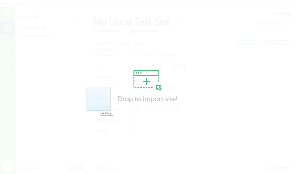 import archive into local