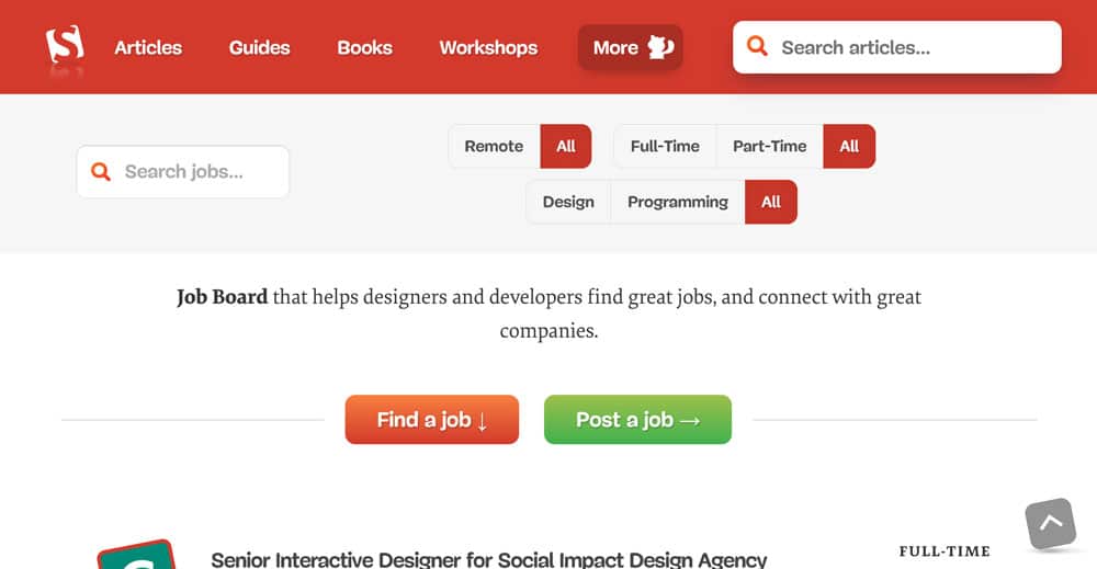 smashing magazine job board