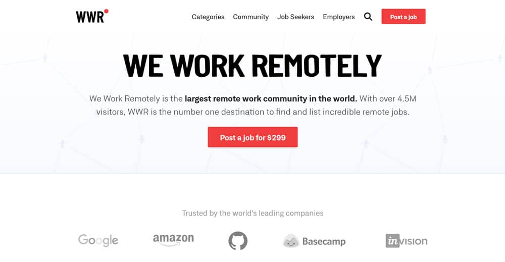 we work remotely job board