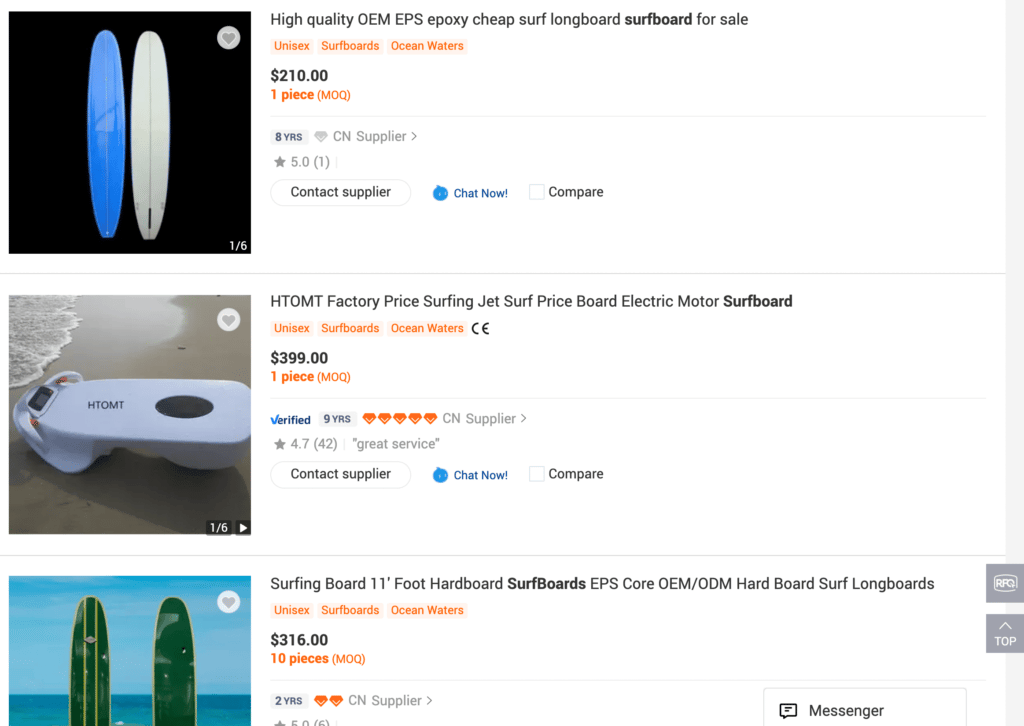 High-ticket dropshipping products: Buy surfboards online