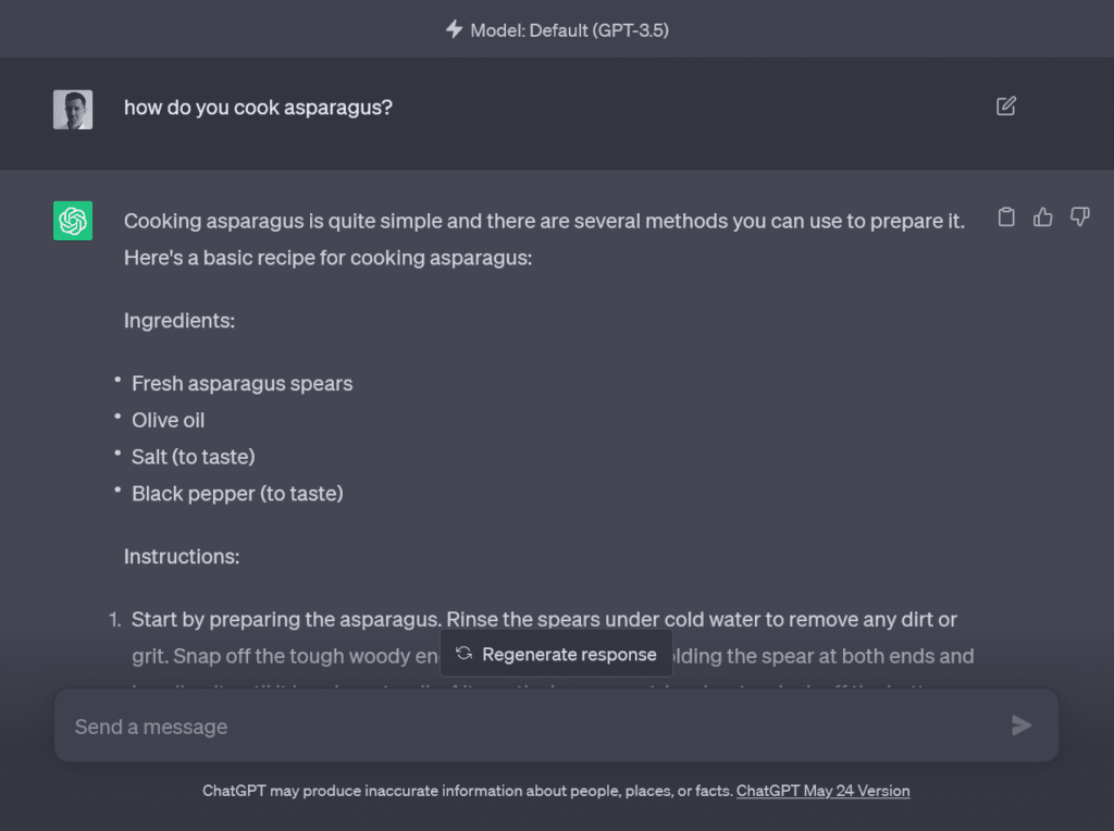 chatgpt answer comparison to google