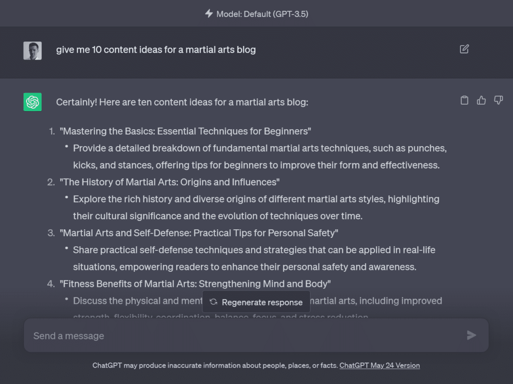 chatgpt content topic proposals