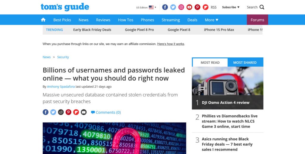 data breach headline example