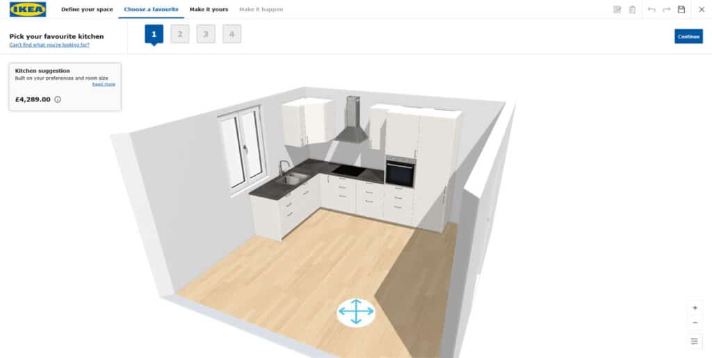 web design trends 2024 interactive 3d content ikea kitchen planner